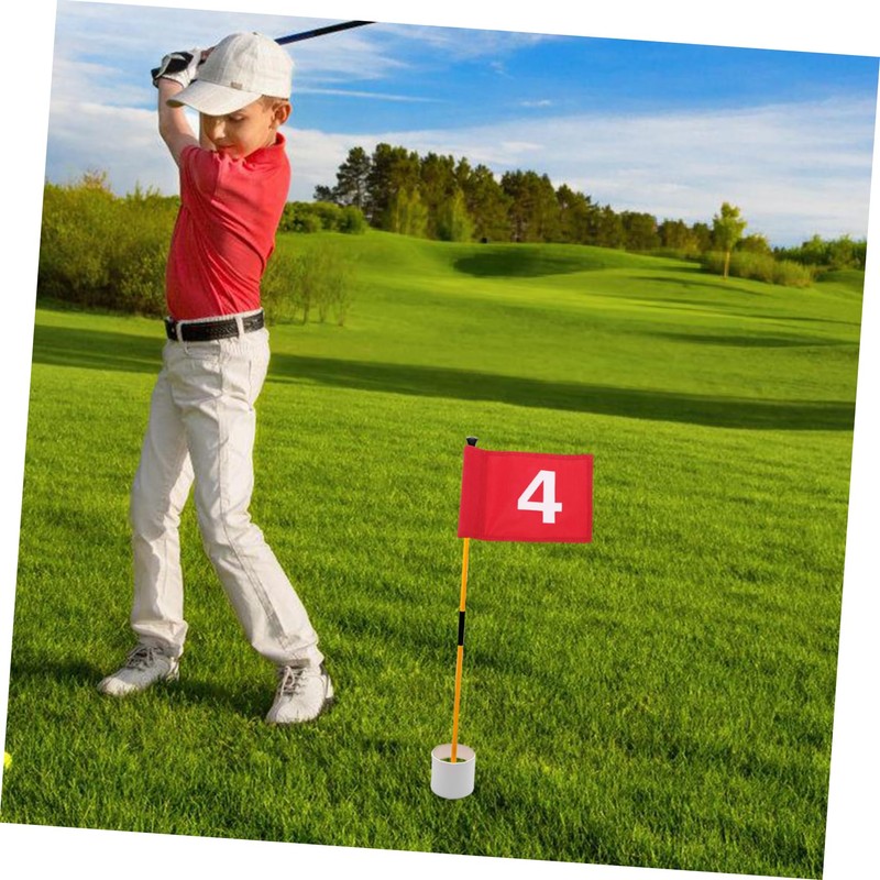 Mipcase Golfing Training Flag Wear Portable Golf Flag for Backyard