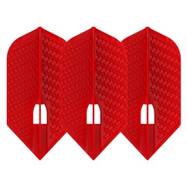 LSTYLE Dart Flights: L6 PRO Slim - 2 Pack - Dimple Texture - Red