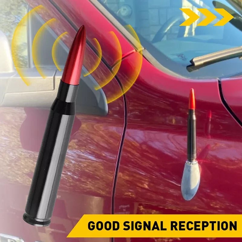 MODIGT Genuine MGT Bullet Antenna Compatible For Jeep Wrangler 2007-2024