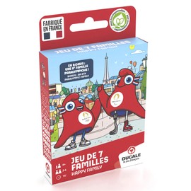 La Ducale - Game with 7 Families, Mascot, Olympic and Paralympic Games Paris 2024 - Card Game for Children and Family - from 4 Years