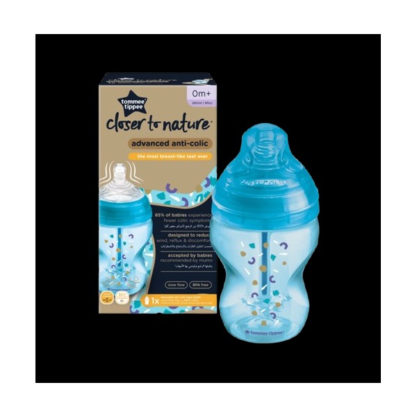 Tommee Tippee Closer To Nature Advanced Anti-Colic Plastic Baby Bottle