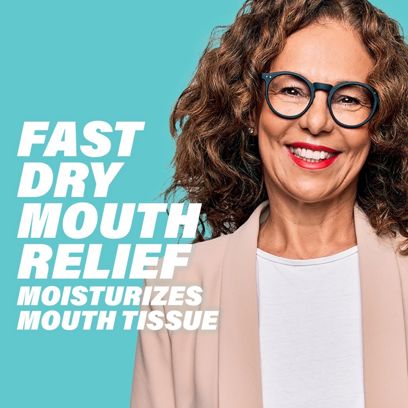 ACT Dry Mouth Anticavity Zero Alcohol Fluoride Mouthwash, Soothing Mint,