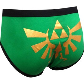 MJC Womens Legend of Zelda Hylian Shield Hipster Panty (Medium) Green