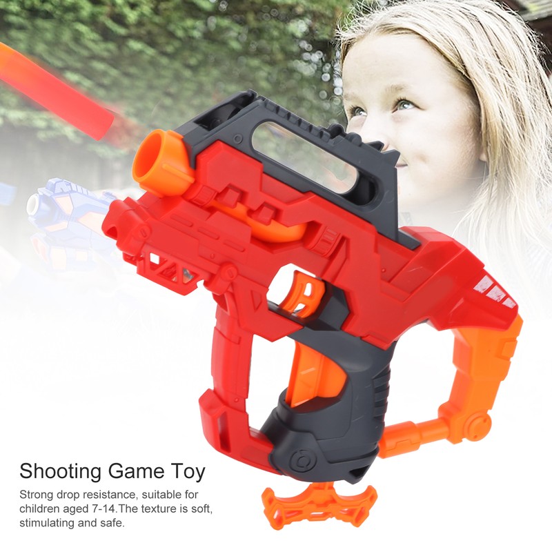 Kids CS Blaster Weapon Toy 10m Transmitter Soft Darts Birthday