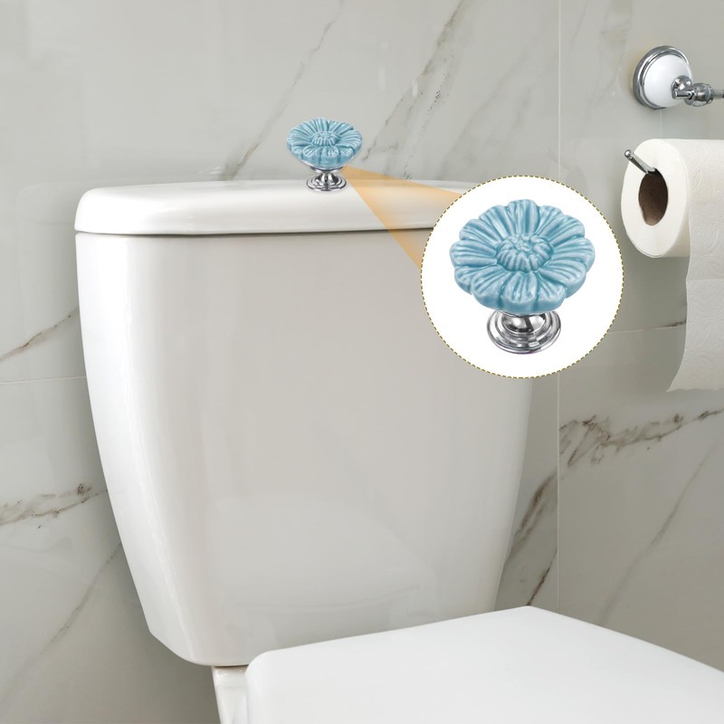 sourcing map 2pcs Toilet Button Pusher, Toilet Tank Button, Crystal
