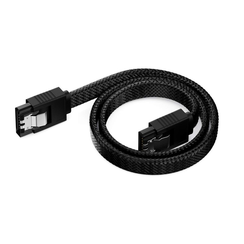 deleyCON 3 x 30 cm SATA 3 Cable Nylon Set