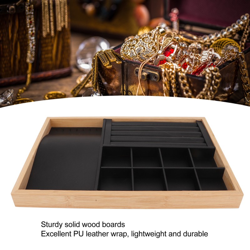 Stackable Jewelry Tray Organizer 3 Purpose Storage Cabinet Drawer Display