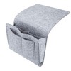 Esteopt Felt Bedside Storage Hanging, Bedside Storage Pockets Bunk Bed Storage Bag Bedside Organizer Caddy For Room Grey