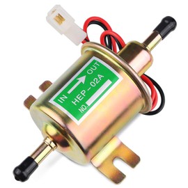 ADPOW Universal 12V Electromagnetic Fuel Pump Fuel Pump with 8mm Mounting Bolt for Light Vehicles, Cars, Ships, Classic Cars, Repair, Carburetor Vehicles, Construction Machinery, Agricultural