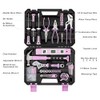 Enventor Pink Tool Kit Set for Women, 146PCS General Household
