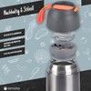 Dimono® Thermobehälter Warmhaltebehälter; Lunch-Box To-Go Lebensmittelbehälter Essensbehälter Speisegefäß aus Edelstahl