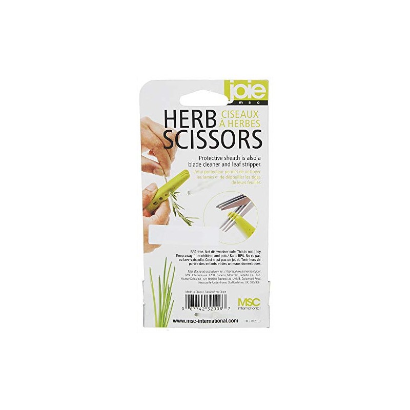Joie 6 Blade Herb Scissors with Protective Sheath includes Blade