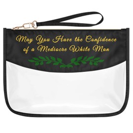 Inspirational Gifts for Women Black Girls Feminist Gifts Makeup Bag Friend Friendship Gift for Her Cosmetic Bag Liberal Gift for Sister Aunt Daughter Girl Power Feminism Gift Clear Toiletry Pouch