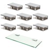 KAFENDA Glass Shelf Brackets Zinc Alloy Glass Clamps for 1/2