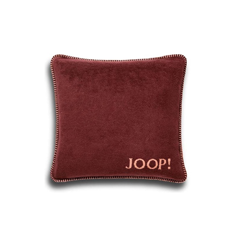 Joop! 758965 Cushion Cover Plain Double-Sided Bordeaux Orange Cotton Polyacrylic