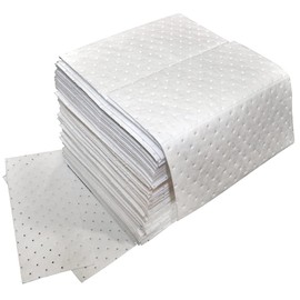 Aain Oil Absorbent Pads, Economical Absorbent Mat Pad,Absorbs Liquids,20" x 15",White