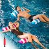 Ninnyi 2 Pack Inflatable Pool Floats Hammock, 4-in-1 Pool Inflatables