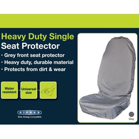 Sakura Extra High Heavy Duty Back Car Seat Cover - Grey (Single)