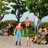 Mini People Figures 1:87 Painted Standing Pose HO Scale for