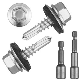 MirraSwit Trapezoidal Sheet Metal Screws Self-Tapping Screws Pack of 150