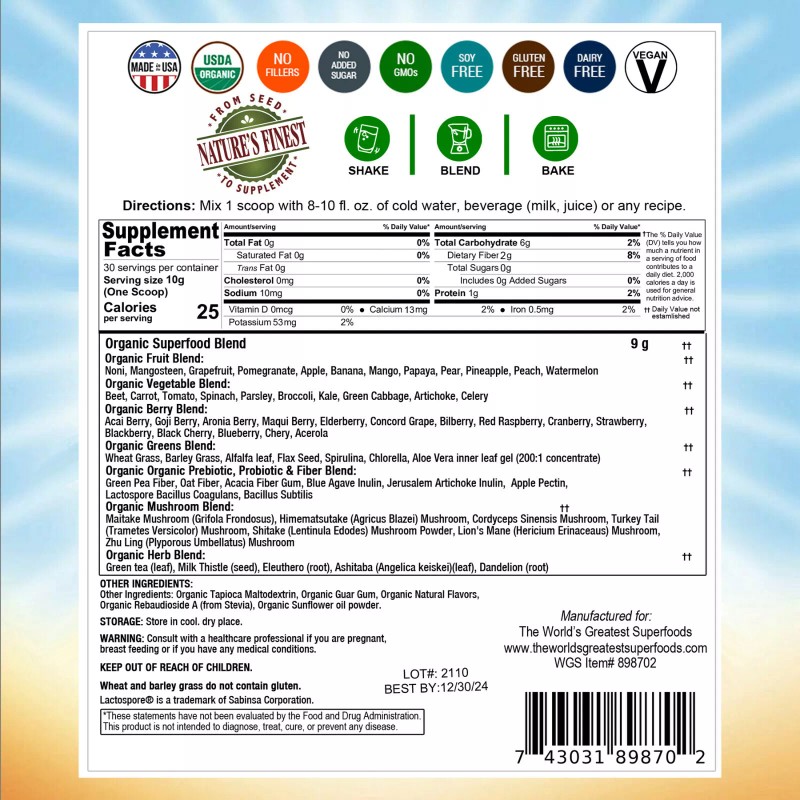 The World's Greatest Superfoods Grown With American & Exotic Superfood