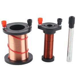 Joyzan Demonstration Induction Coil, Primary Secondary Wire Electromagnetic Cylindrical Magnet Soft Iron Tool Physics Teaching Lenz Law Verify Laboratory Student Middle School Experiment Instrument