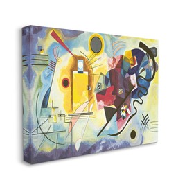 Stupell Industries Classic Abstraction Yellow Red Blue, Design by Wassily Kandinsky Canvas Wall Art, 16 x 20