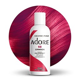 Adore Semi-Permanent Haircolor #068 Crimson 4 Ounce (118ml)