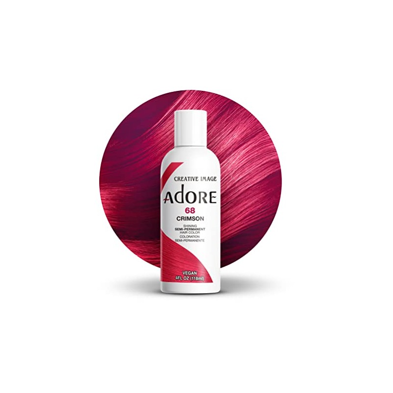 Adore Semi-Permanent Haircolor #068 Crimson 4 Ounce (118ml)