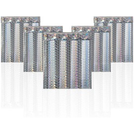 AMZ Metallic Holographic Bubble Mailers 8.5 x 11 Size. Pack of 25 Foil Padded Envelopes 8 1/2 x 11 Glitter Bubble Mailers. Self-Sealing Holo Cushion Envelopes. Glamour Holographic Package Envelopes