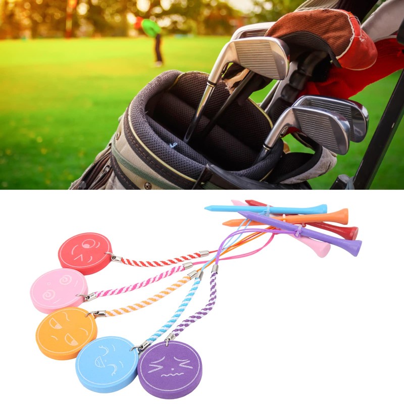 Restokki 5 Pieces 3 1/4 Inch Wooden Golf Tees with