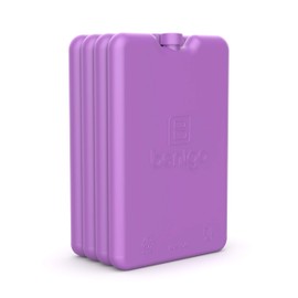 Bentgo Ice Lunch Chillers - Ultra-Thin Ice Packs Perfect for Everyday Use in Lunch Bags, Lunch Boxes and Coolers - 4 Pack (Purple)