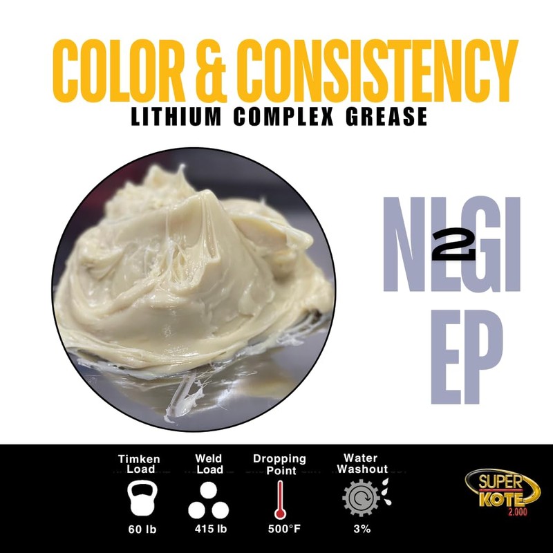 Lithium Complex Grease SUPERKOTE 2000 - White Lubricant Grease Superkote