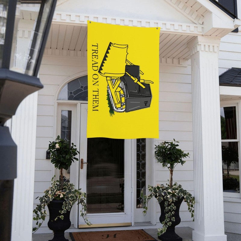 Tread On Them Killdozer Flag Outdoor Indoor Decorations Banner 3x5