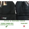 Black 'Rockjock' Thermal Thinsulate Winter Hat (Style: Chunky Rib Knit