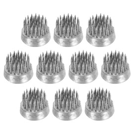 PATIKIL 0.9" Flower Frogs Ikebana Kenzan, 10 Pcs Flower Arranger Tool Stainless Floral Frog Pin Holder for Vase Flower Arrangement, Silver Tone