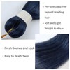 Navy Blue Braiding Hair for Boho Braids Short Deep Wave