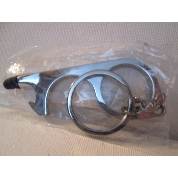 NO TOUCH TOOL DOOR OPENER KEYCHAIN CHROME COLOR