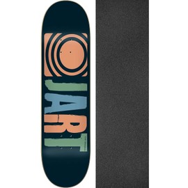 Jart Skateboards Classic Skateboard Deck - 7.6" x 31.6" with Black Magic Black Griptape - Bundle of 2 Items