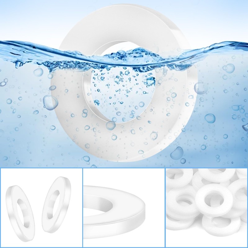 TXXATX Pack of 60 Plastic Washers M6 x 12 mm