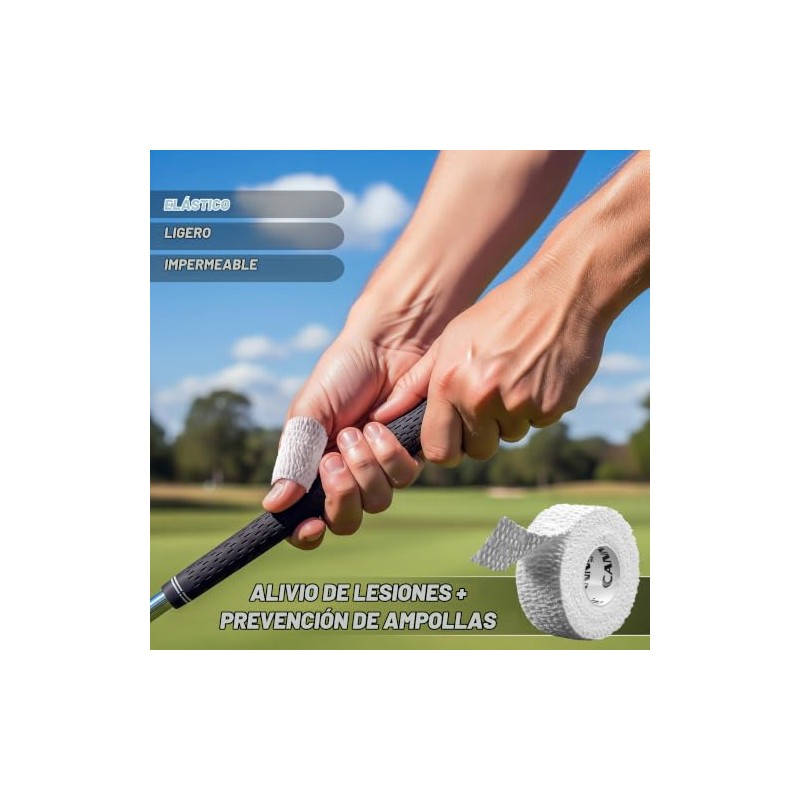 Cannon Sports Cinta de Golf, Dedos y Manos, Sin Restos,