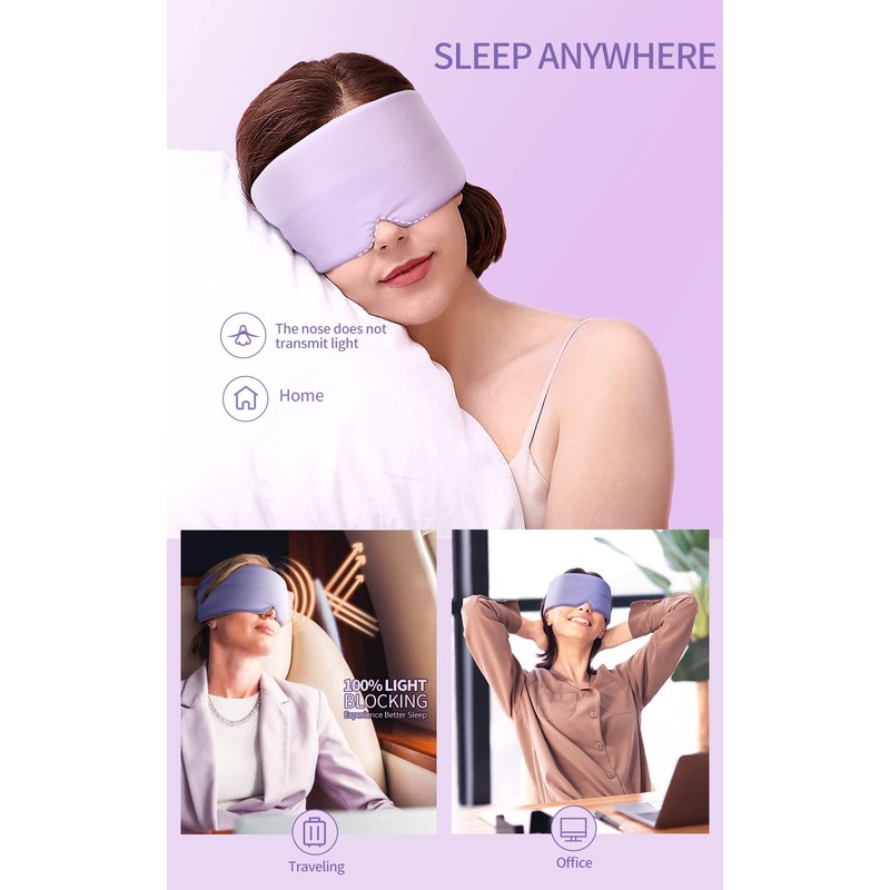 Aosun Sleep Mask, 100% Blackout Eye Mask for Women and