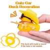 CoFuBcad Car Rubber Duck, Yellow Duck Dashboard Decoration with Cowboy