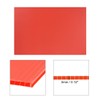sourcing map Corrugated Plastic Sheets,3mm Red Blank Yard Lawn Signs,8