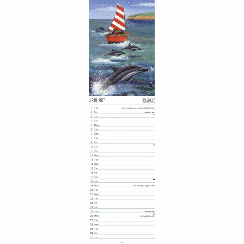 Carousel Worldwide, Peter Adderley 2026 Slim Wall Calendar