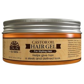 OKAY Mens castor oil hair gel