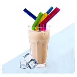 Universo en Linea Popote Silicona Frappe Ecológico 6 Piezas Cepillo Full Color Surtido