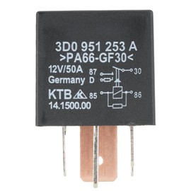 3D0951253A #433 12VDC 50A 1 Form C 5Pin Quick Connect Automotive Relay Compatible with 7N0951253, MEYLE 1008300015 5110001 012(4)-1H