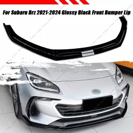 Unbranded For 2021-2024 Subaru BRZ ZD8 STI Style Gloss Black Front Bumper Lip Spoiler