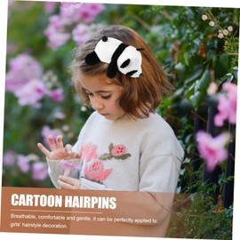 PACKOVE 3Pcs Adorable Panda Hair Clips for Lightweight Hair Barrettes Cute Accessories for Daily Wear Festivals